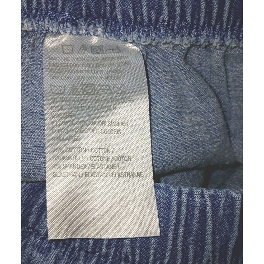 DENIM CO Women 1X Original Waist Stretch Pull-On Cropped Denim Blue Jeans A14925 - Picture 5 of 6
